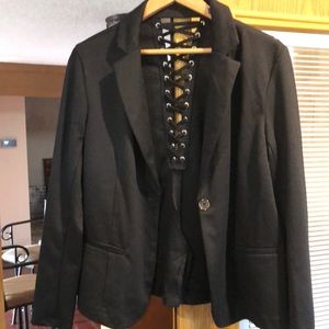 Cute blazer with lace up in the back